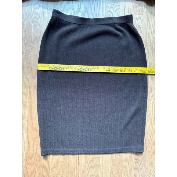 St. John‎ Collection Knit Skirt Suit Set W/ Blazer Women’s Size 12 Brown 80s/90s - Picture 14 of 16